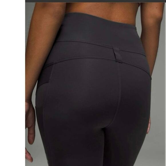 NWT Lululemon Athletica Black Cargo Super-High-Rise Hiking Tights 25". - Picture 3 of 10